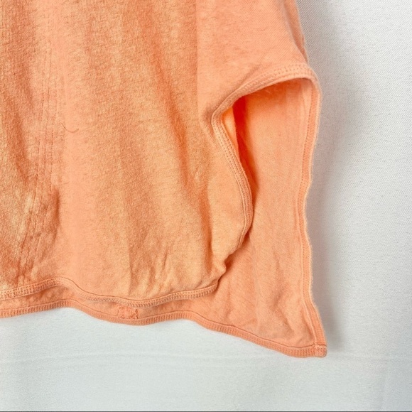 Free People We the Free Summers End Orange Linen Swing Tank Top S - Picture 5 of 6